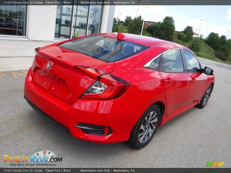 2018 Honda Civic EX Sedan Rallye Red / Black Photo #10