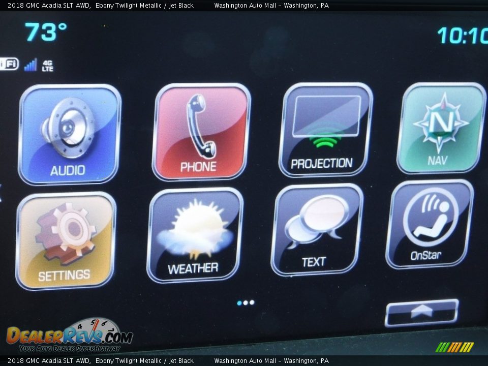 2018 GMC Acadia SLT AWD Ebony Twilight Metallic / Jet Black Photo #22