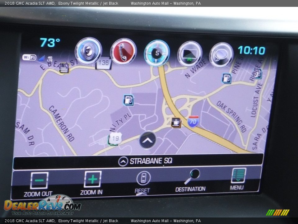 2018 GMC Acadia SLT AWD Ebony Twilight Metallic / Jet Black Photo #23