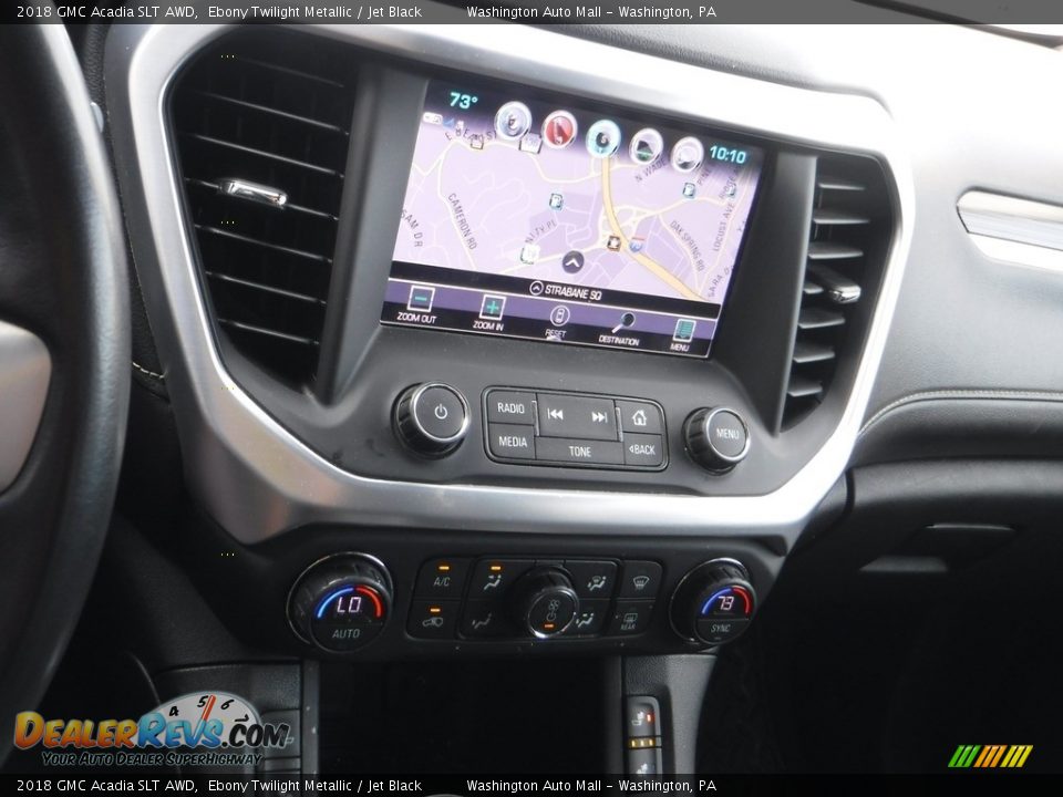 2018 GMC Acadia SLT AWD Ebony Twilight Metallic / Jet Black Photo #24