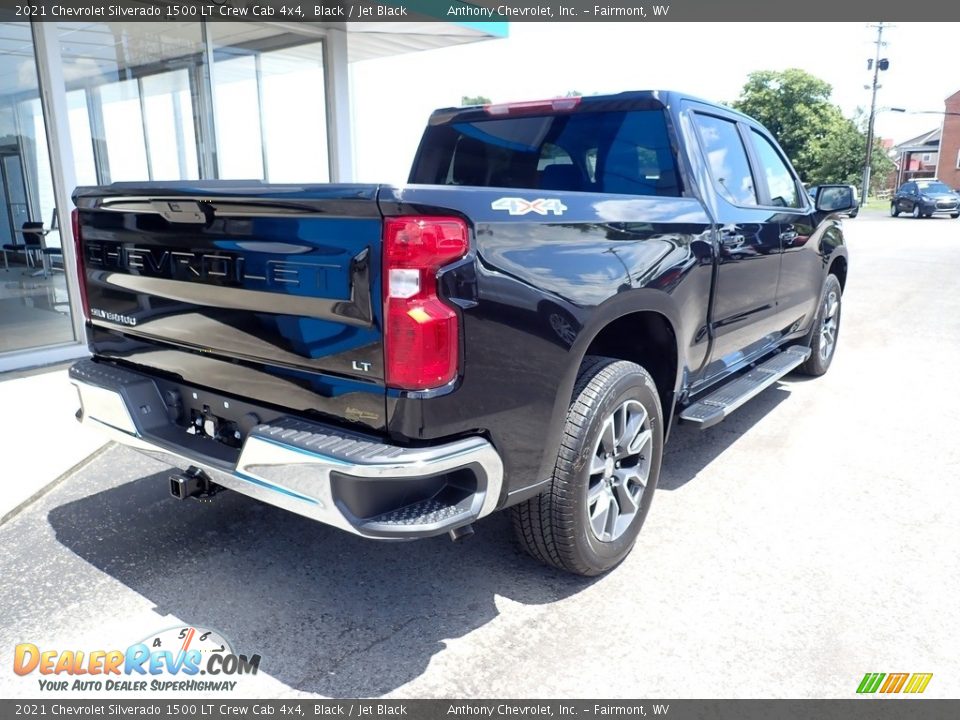 2021 Chevrolet Silverado 1500 LT Crew Cab 4x4 Black / Jet Black Photo #3