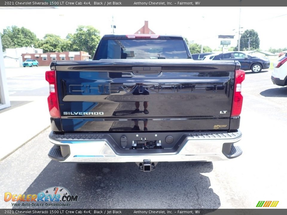 2021 Chevrolet Silverado 1500 LT Crew Cab 4x4 Black / Jet Black Photo #4