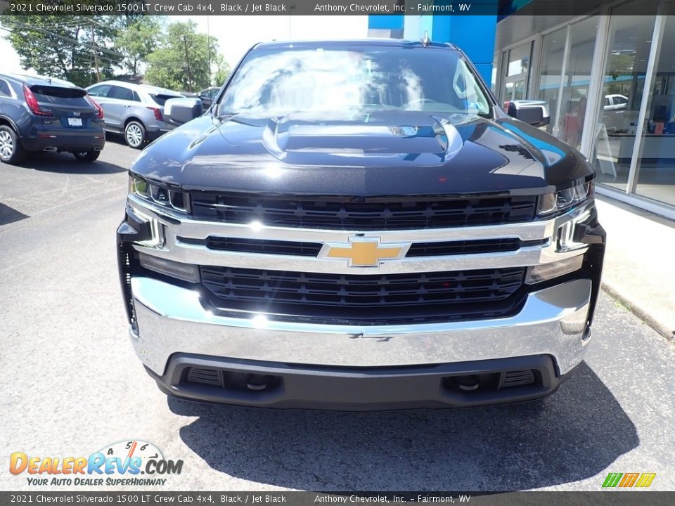 2021 Chevrolet Silverado 1500 LT Crew Cab 4x4 Black / Jet Black Photo #7
