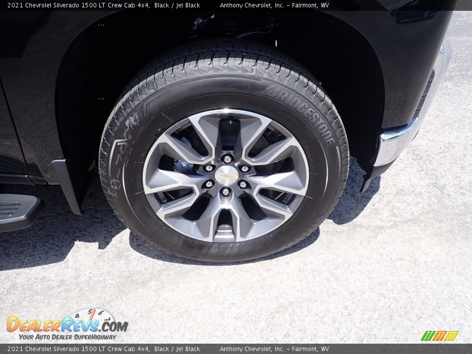 2021 Chevrolet Silverado 1500 LT Crew Cab 4x4 Black / Jet Black Photo #8