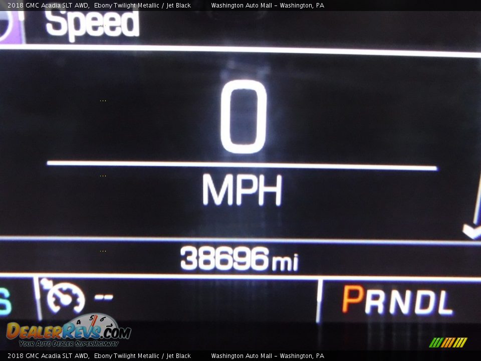 2018 GMC Acadia SLT AWD Ebony Twilight Metallic / Jet Black Photo #33