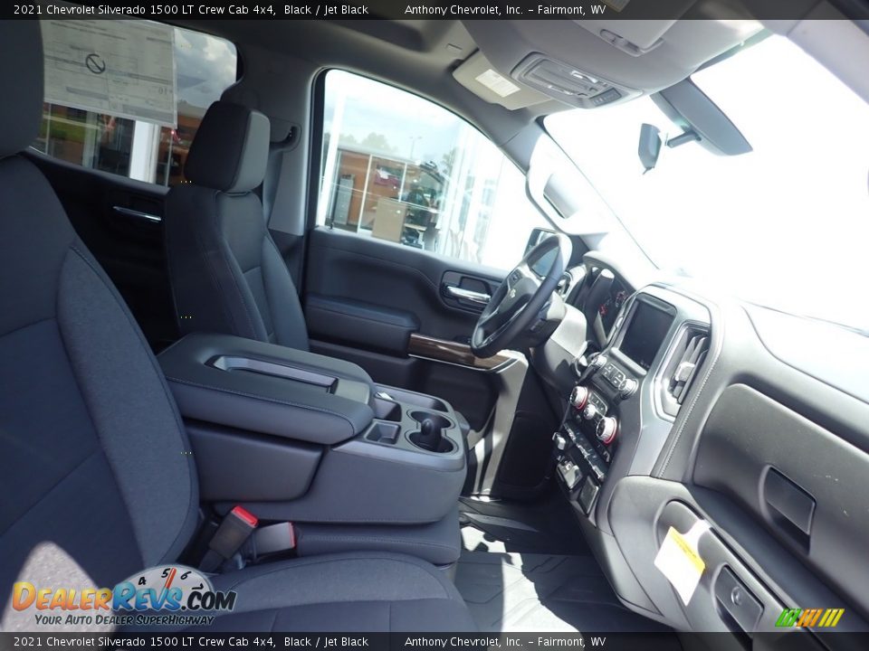 2021 Chevrolet Silverado 1500 LT Crew Cab 4x4 Black / Jet Black Photo #9