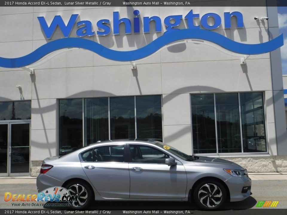 2017 Honda Accord EX-L Sedan Lunar Silver Metallic / Gray Photo #2