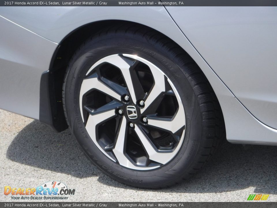 2017 Honda Accord EX-L Sedan Lunar Silver Metallic / Gray Photo #4