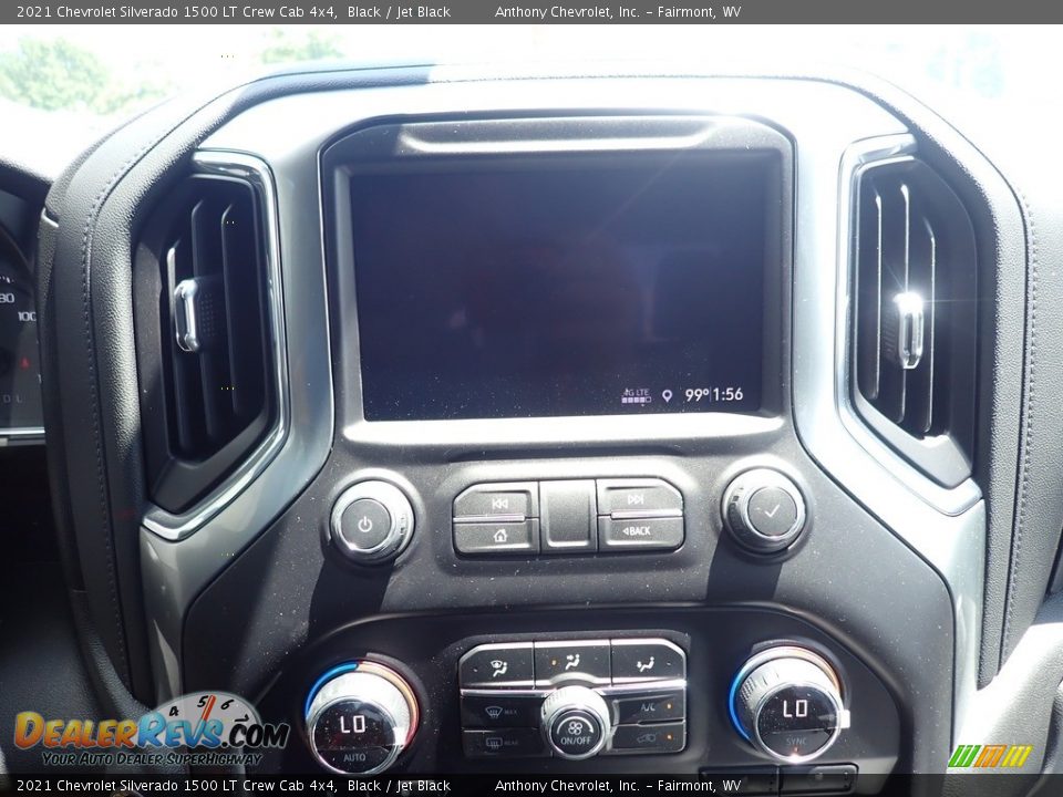 2021 Chevrolet Silverado 1500 LT Crew Cab 4x4 Black / Jet Black Photo #16