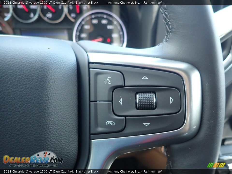 2021 Chevrolet Silverado 1500 LT Crew Cab 4x4 Black / Jet Black Photo #18