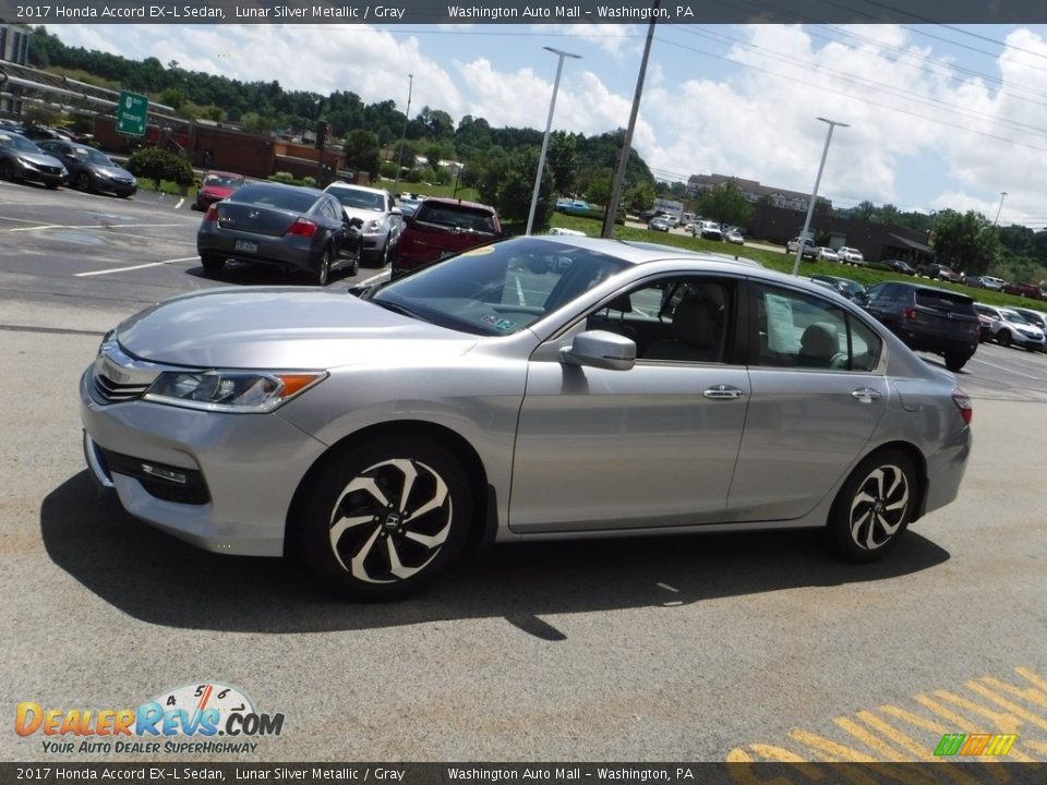 2017 Honda Accord EX-L Sedan Lunar Silver Metallic / Gray Photo #7
