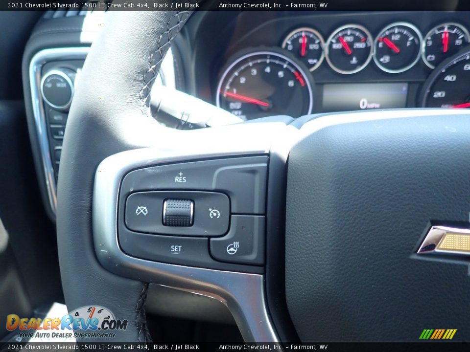 2021 Chevrolet Silverado 1500 LT Crew Cab 4x4 Black / Jet Black Photo #19
