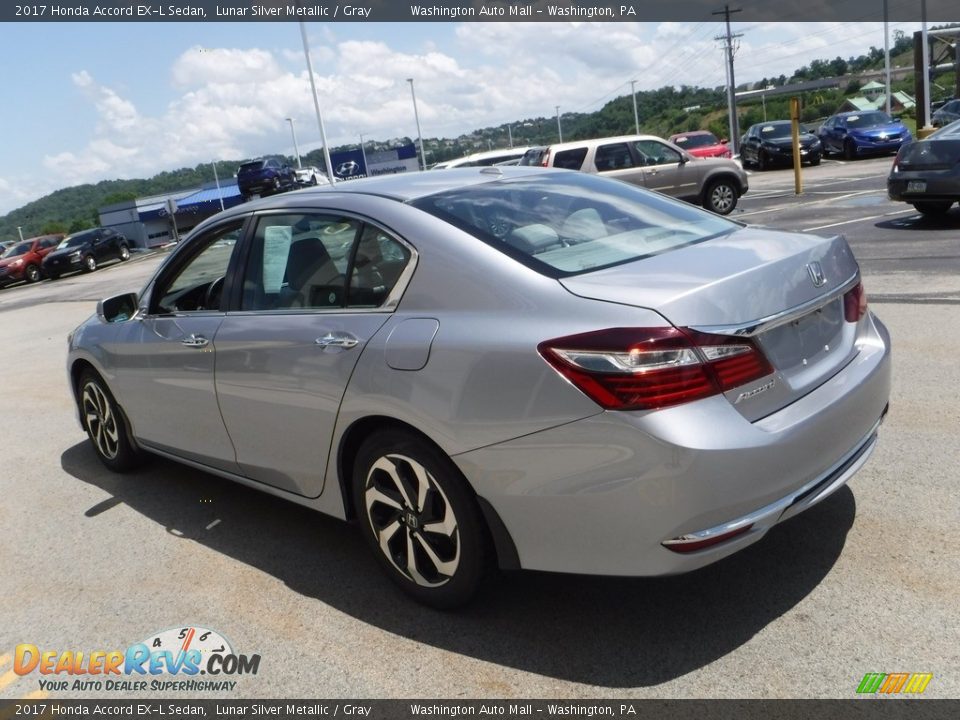 2017 Honda Accord EX-L Sedan Lunar Silver Metallic / Gray Photo #8