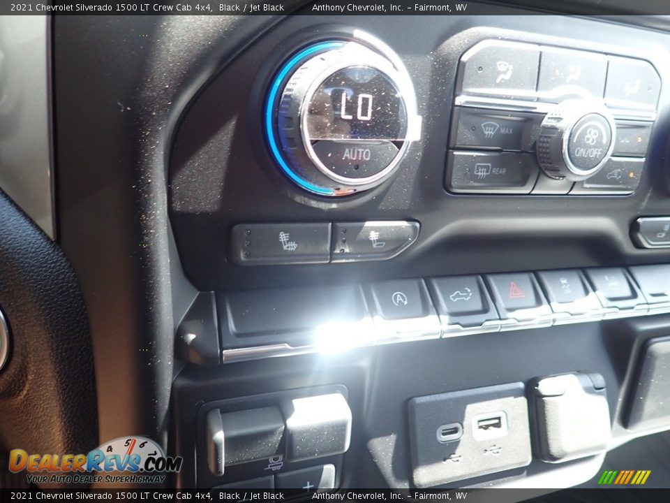 2021 Chevrolet Silverado 1500 LT Crew Cab 4x4 Black / Jet Black Photo #20