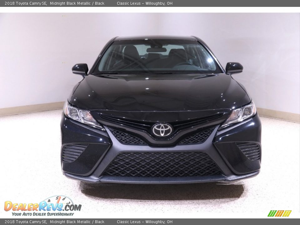 2018 Toyota Camry SE Midnight Black Metallic / Black Photo #2