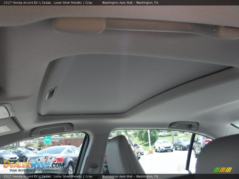 2017 Honda Accord EX-L Sedan Lunar Silver Metallic / Gray Photo #11