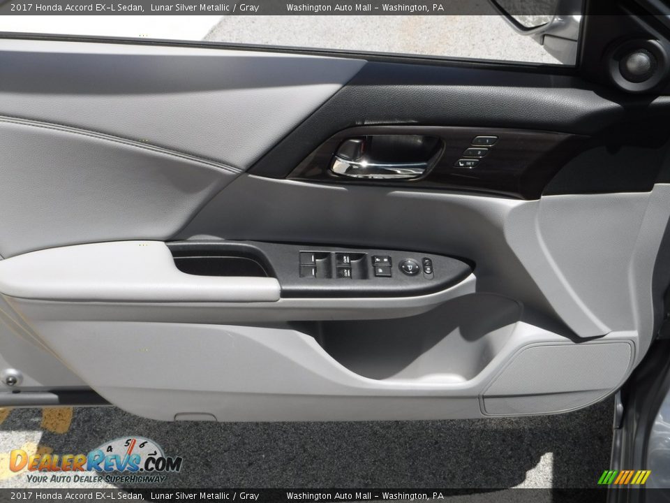 2017 Honda Accord EX-L Sedan Lunar Silver Metallic / Gray Photo #13