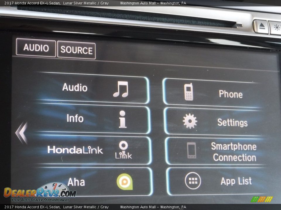 2017 Honda Accord EX-L Sedan Lunar Silver Metallic / Gray Photo #22