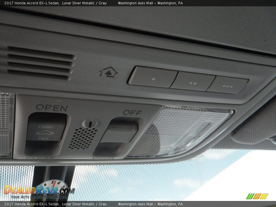 2017 Honda Accord EX-L Sedan Lunar Silver Metallic / Gray Photo #24