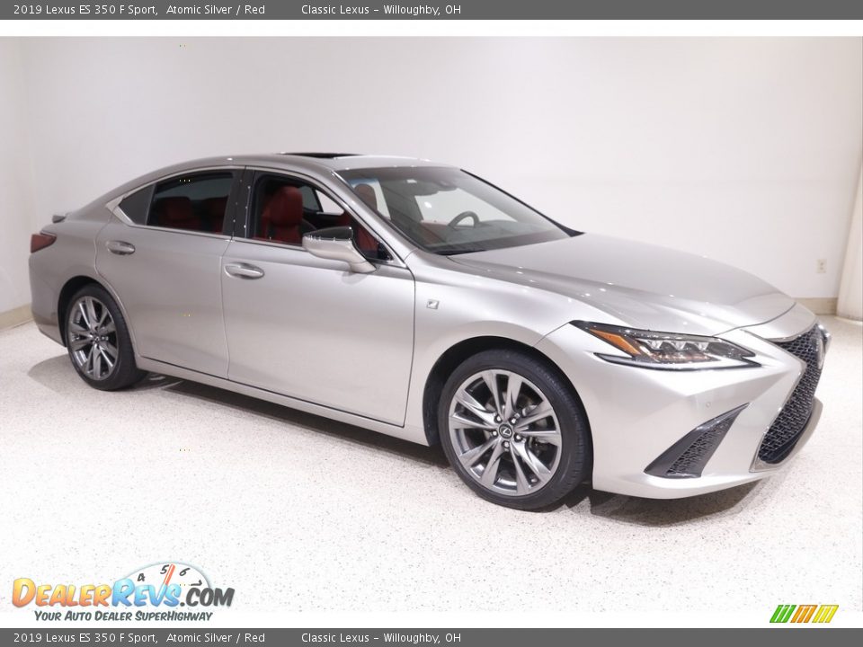 2019 Lexus ES 350 F Sport Atomic Silver / Red Photo #1