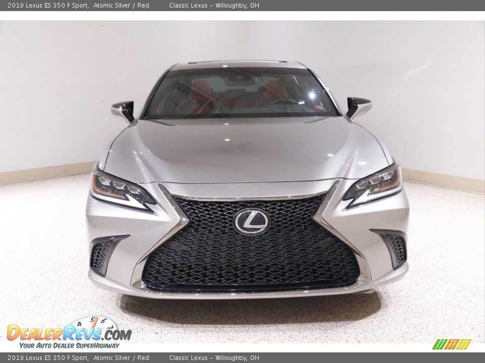 2019 Lexus ES 350 F Sport Atomic Silver / Red Photo #2