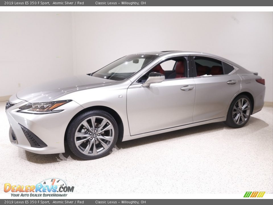 2019 Lexus ES 350 F Sport Atomic Silver / Red Photo #3