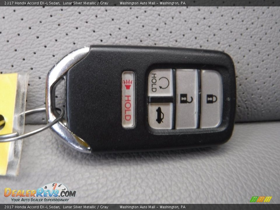 2017 Honda Accord EX-L Sedan Lunar Silver Metallic / Gray Photo #30