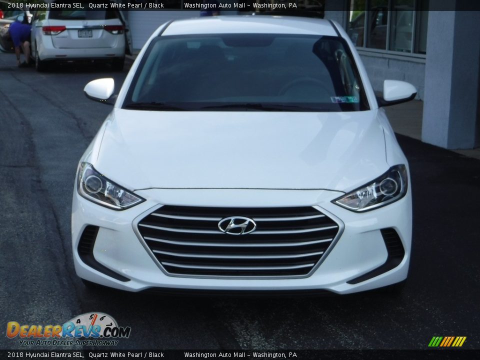 2018 Hyundai Elantra SEL Quartz White Pearl / Black Photo #4