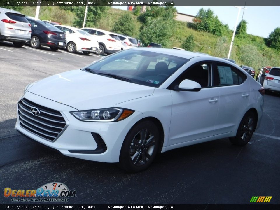 2018 Hyundai Elantra SEL Quartz White Pearl / Black Photo #5