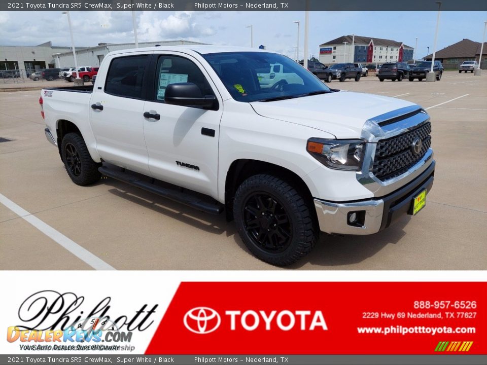 2021 Toyota Tundra SR5 CrewMax Super White / Black Photo #1