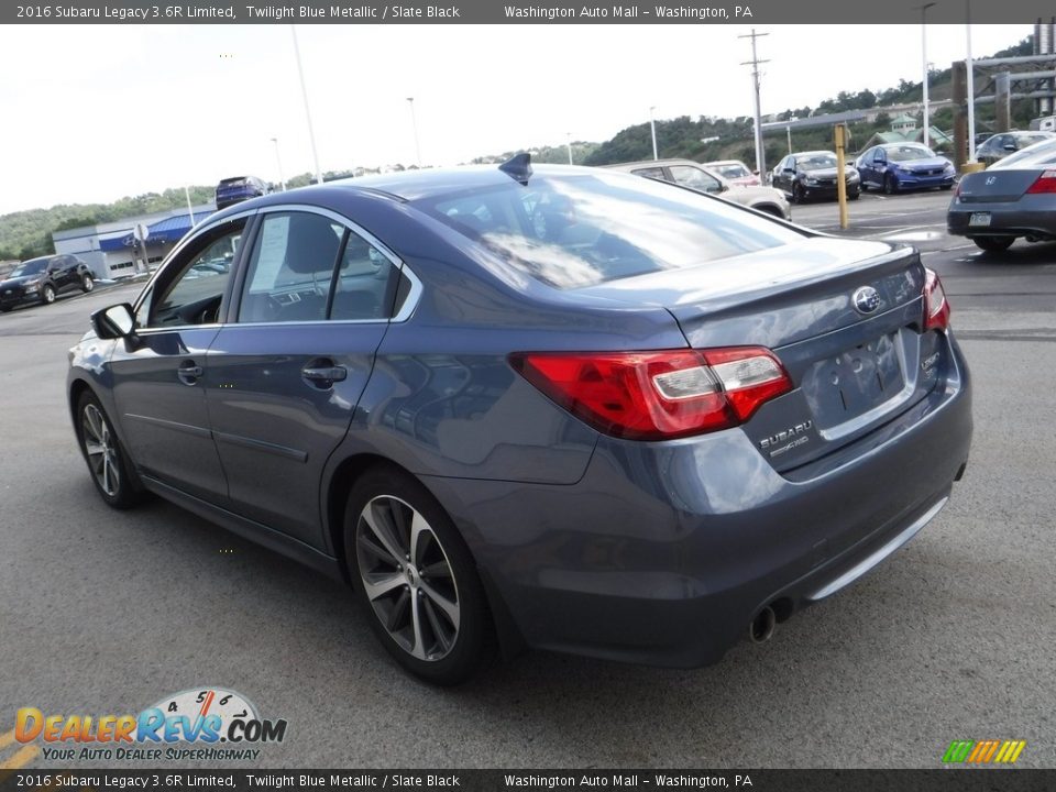 2016 Subaru Legacy 3.6R Limited Twilight Blue Metallic / Slate Black Photo #10