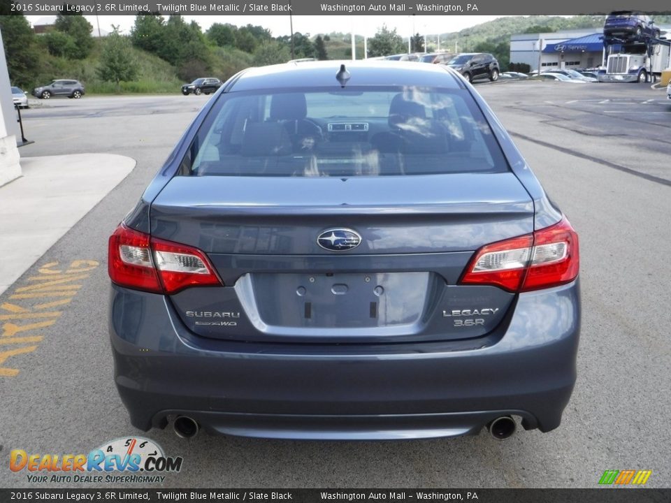 2016 Subaru Legacy 3.6R Limited Twilight Blue Metallic / Slate Black Photo #12