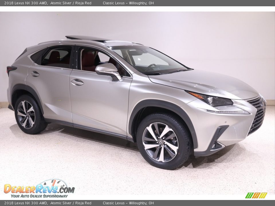 2018 Lexus NX 300 AWD Atomic Silver / Rioja Red Photo #1