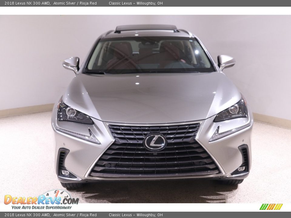 2018 Lexus NX 300 AWD Atomic Silver / Rioja Red Photo #2