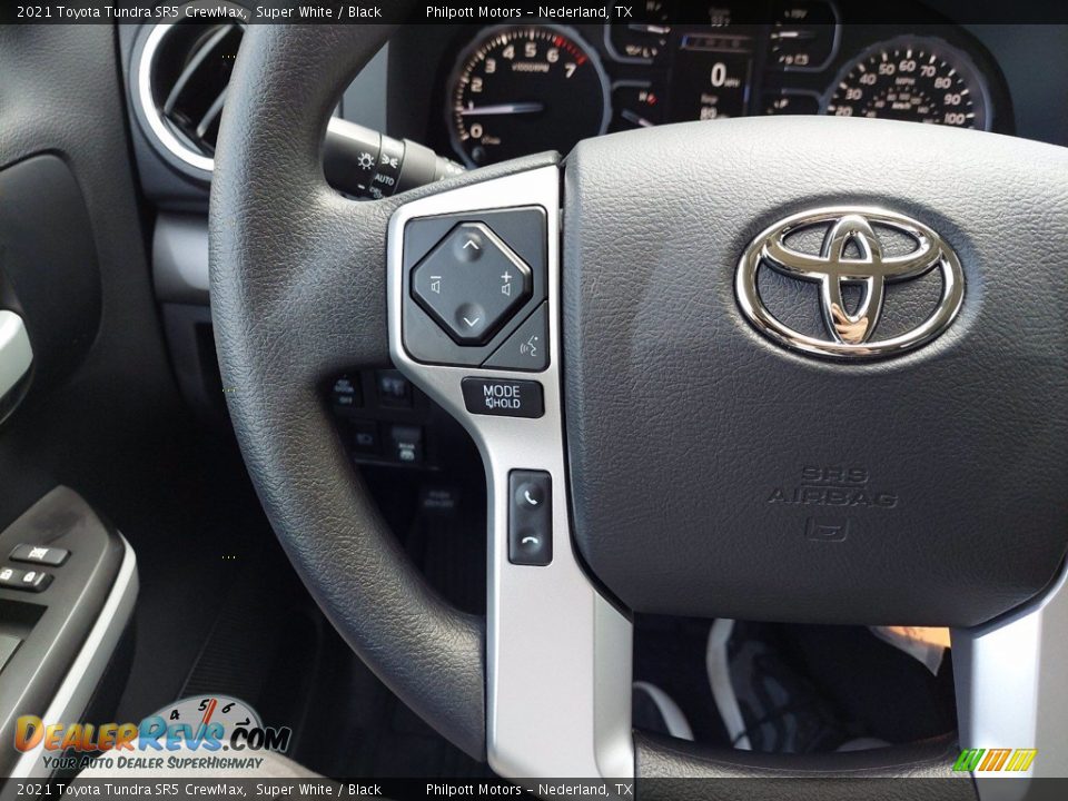 2021 Toyota Tundra SR5 CrewMax Super White / Black Photo #15
