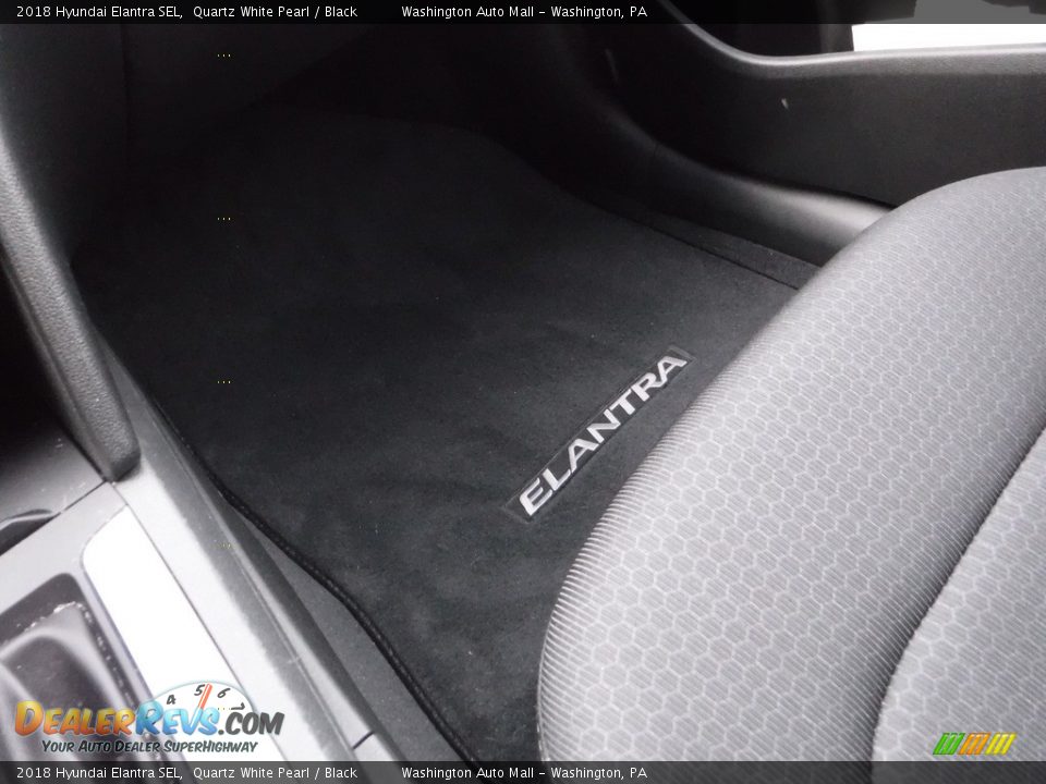 2018 Hyundai Elantra SEL Quartz White Pearl / Black Photo #24