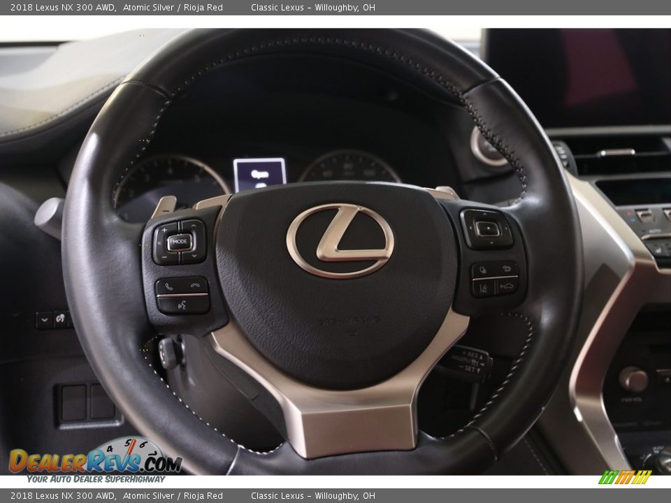 2018 Lexus NX 300 AWD Atomic Silver / Rioja Red Photo #7