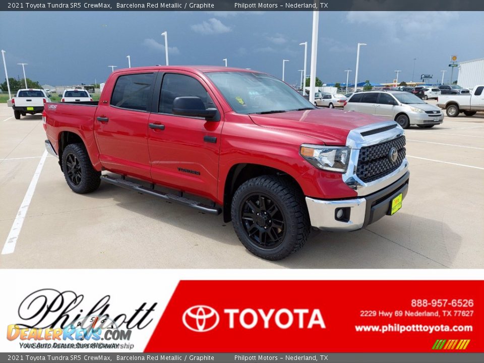 2021 Toyota Tundra SR5 CrewMax Barcelona Red Metallic / Graphite Photo #1