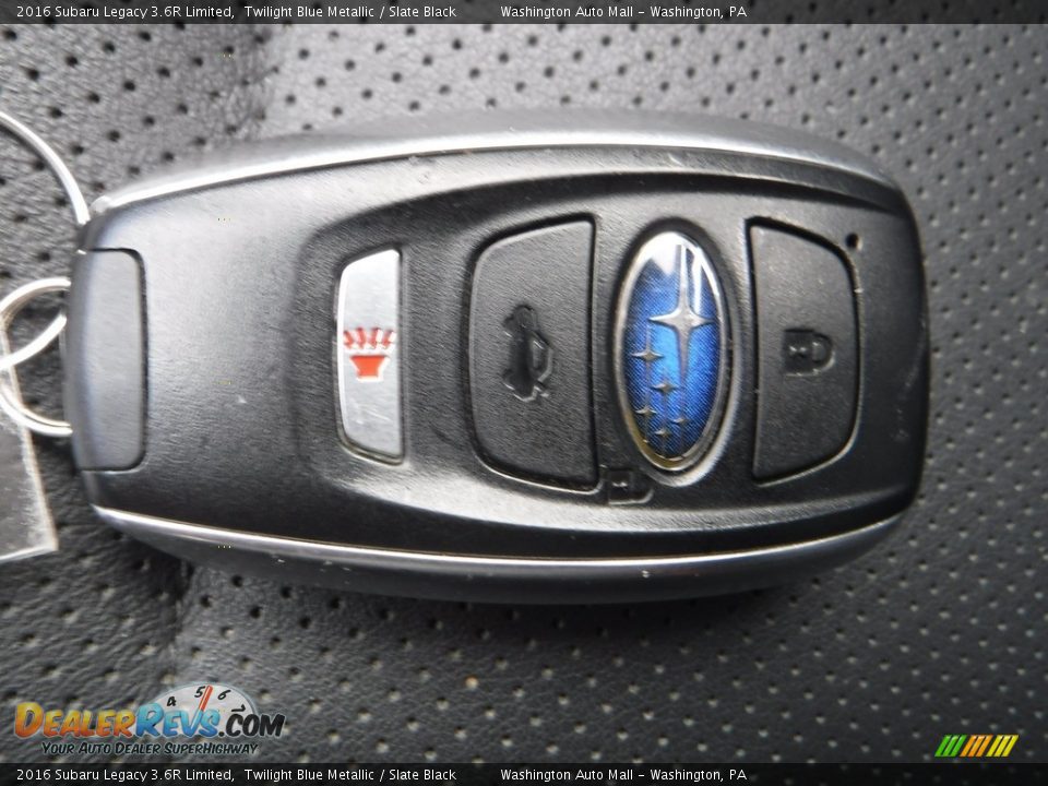 2016 Subaru Legacy 3.6R Limited Twilight Blue Metallic / Slate Black Photo #31