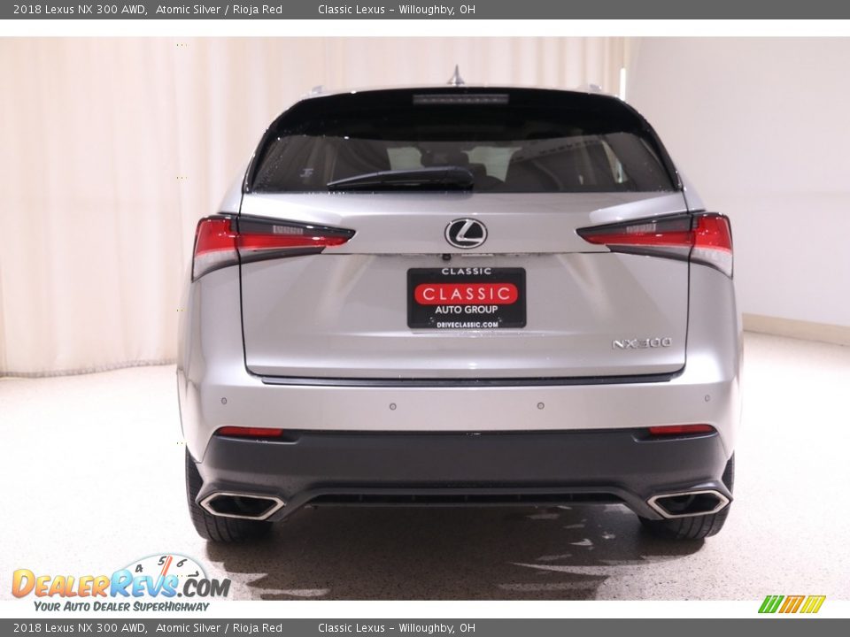 2018 Lexus NX 300 AWD Atomic Silver / Rioja Red Photo #18