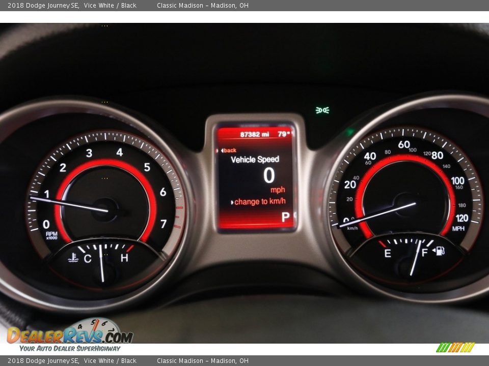 2018 Dodge Journey SE Vice White / Black Photo #8