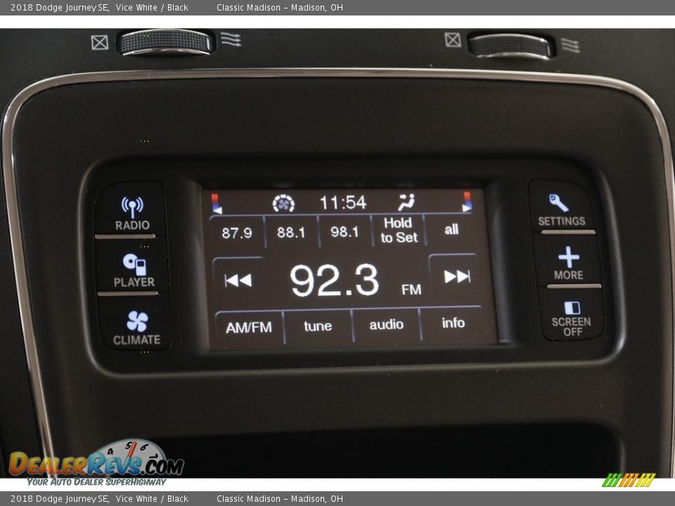 2018 Dodge Journey SE Vice White / Black Photo #10