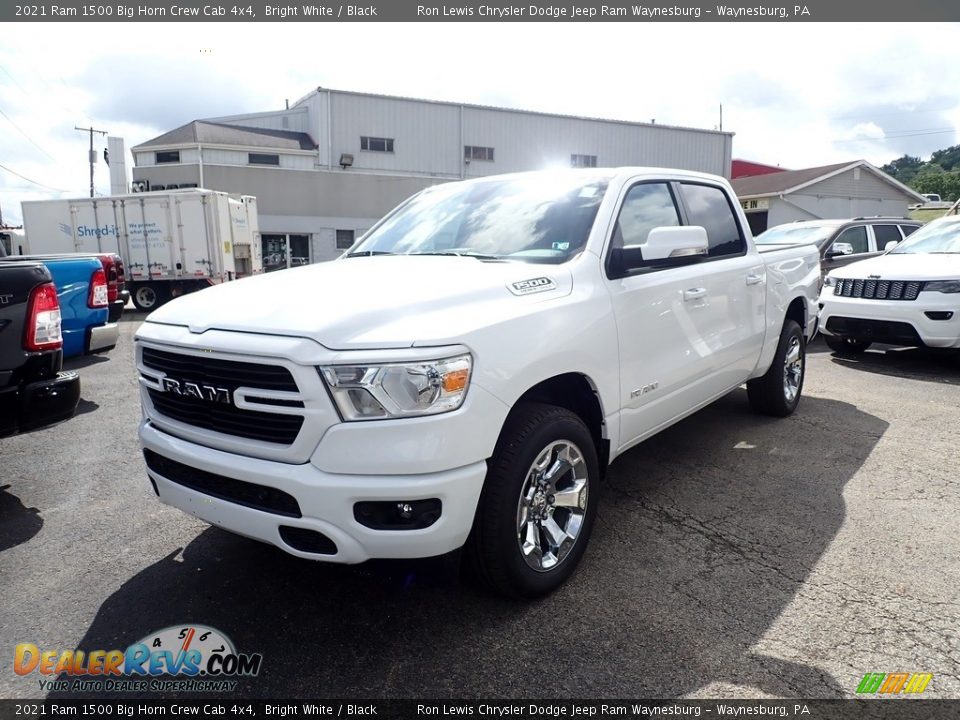 2021 Ram 1500 Big Horn Crew Cab 4x4 Bright White / Black Photo #1