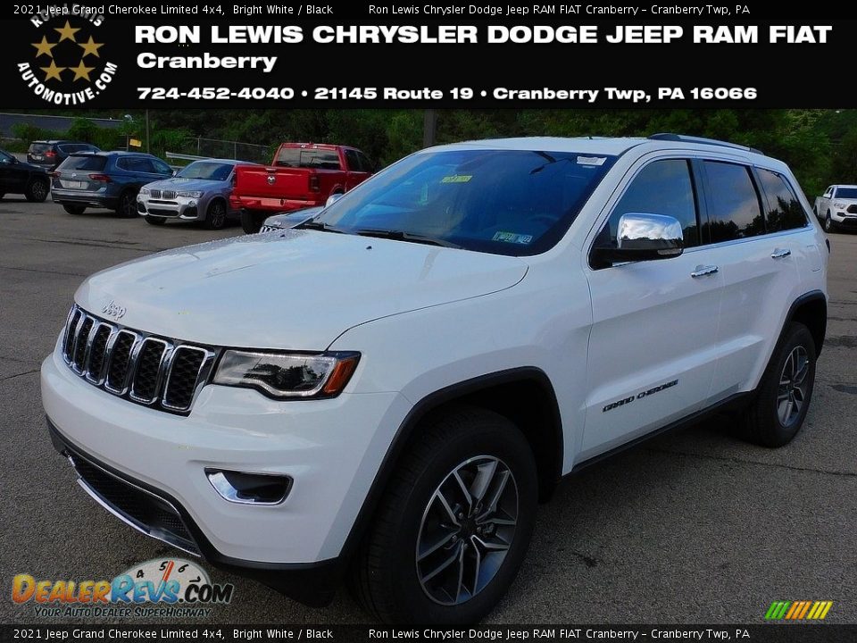2021 Jeep Grand Cherokee Limited 4x4 Bright White / Black Photo #1