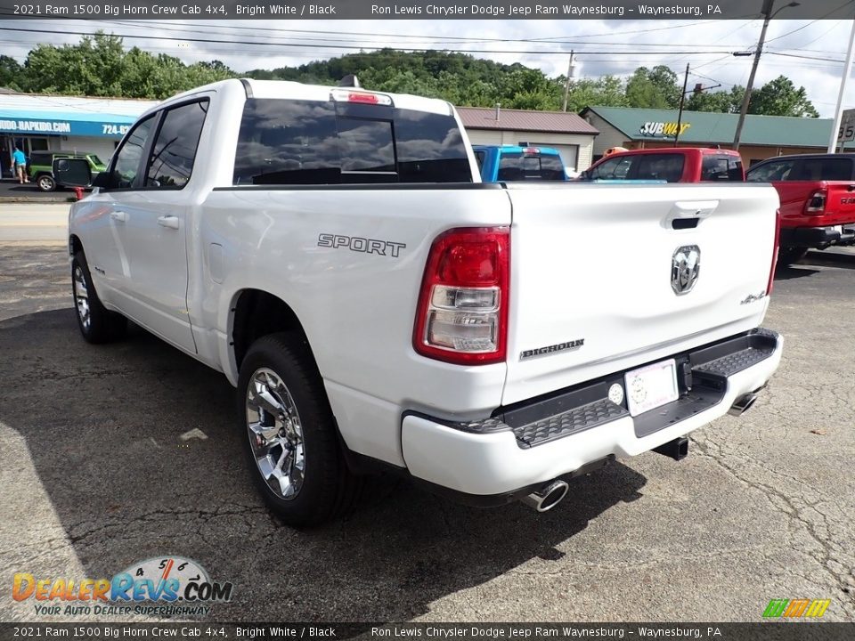 2021 Ram 1500 Big Horn Crew Cab 4x4 Bright White / Black Photo #3