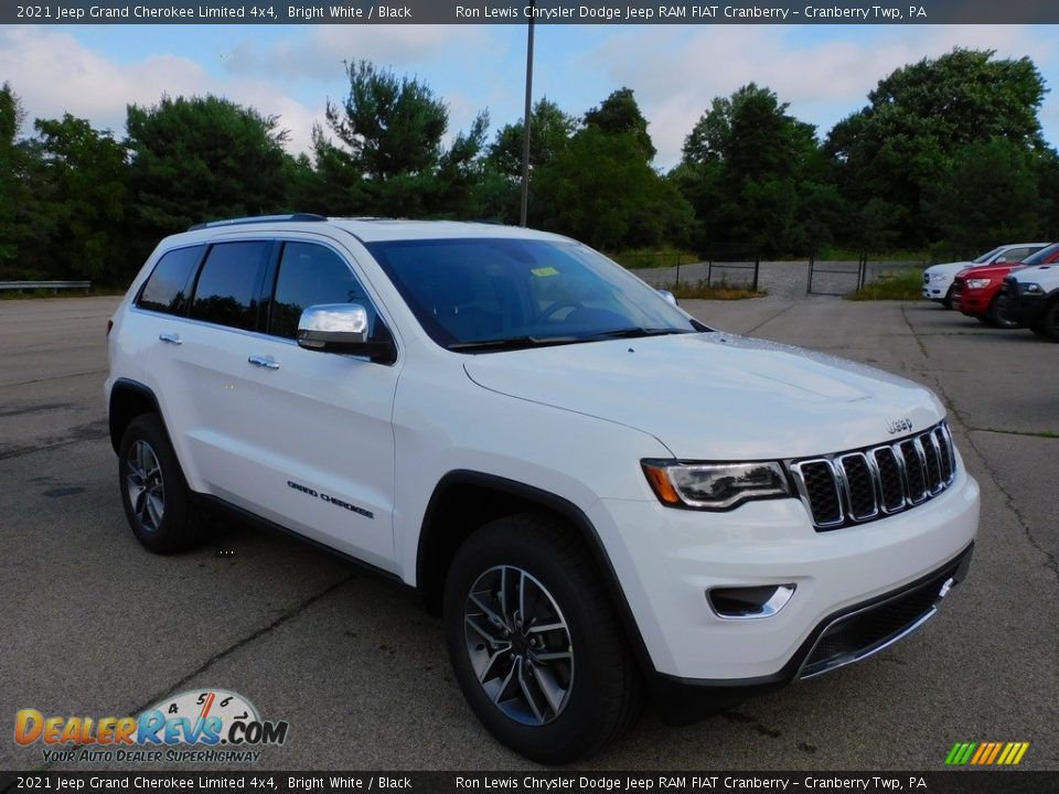 2021 Jeep Grand Cherokee Limited 4x4 Bright White / Black Photo #3