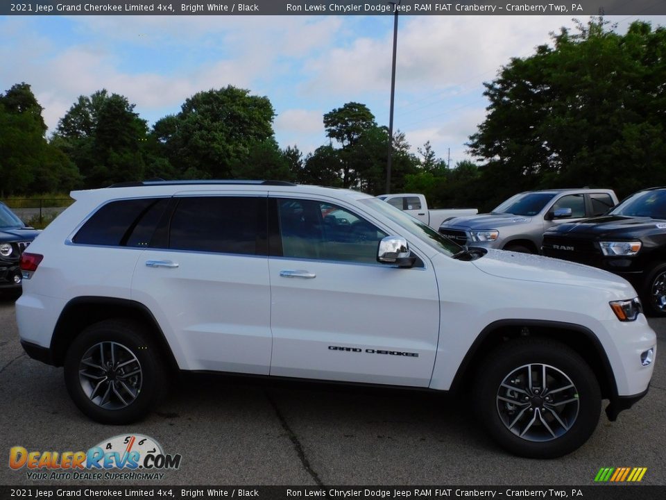 2021 Jeep Grand Cherokee Limited 4x4 Bright White / Black Photo #4
