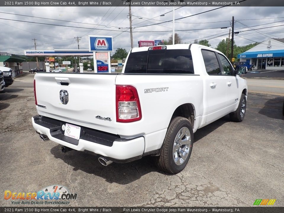 2021 Ram 1500 Big Horn Crew Cab 4x4 Bright White / Black Photo #5