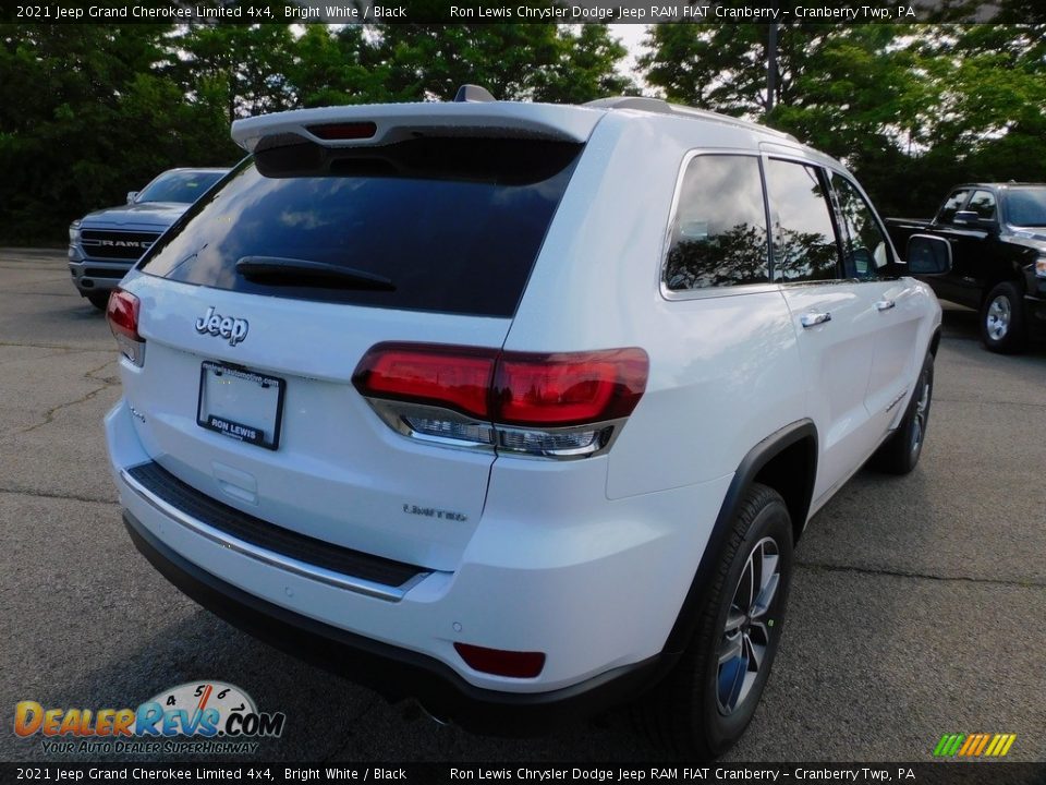 2021 Jeep Grand Cherokee Limited 4x4 Bright White / Black Photo #5