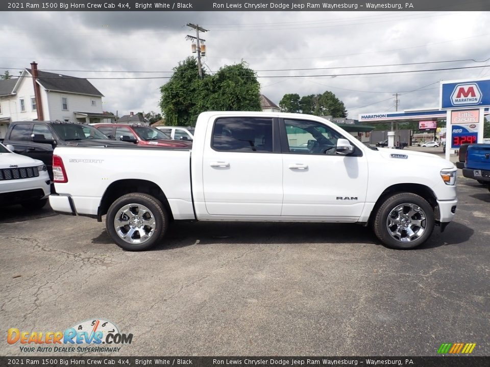 2021 Ram 1500 Big Horn Crew Cab 4x4 Bright White / Black Photo #6